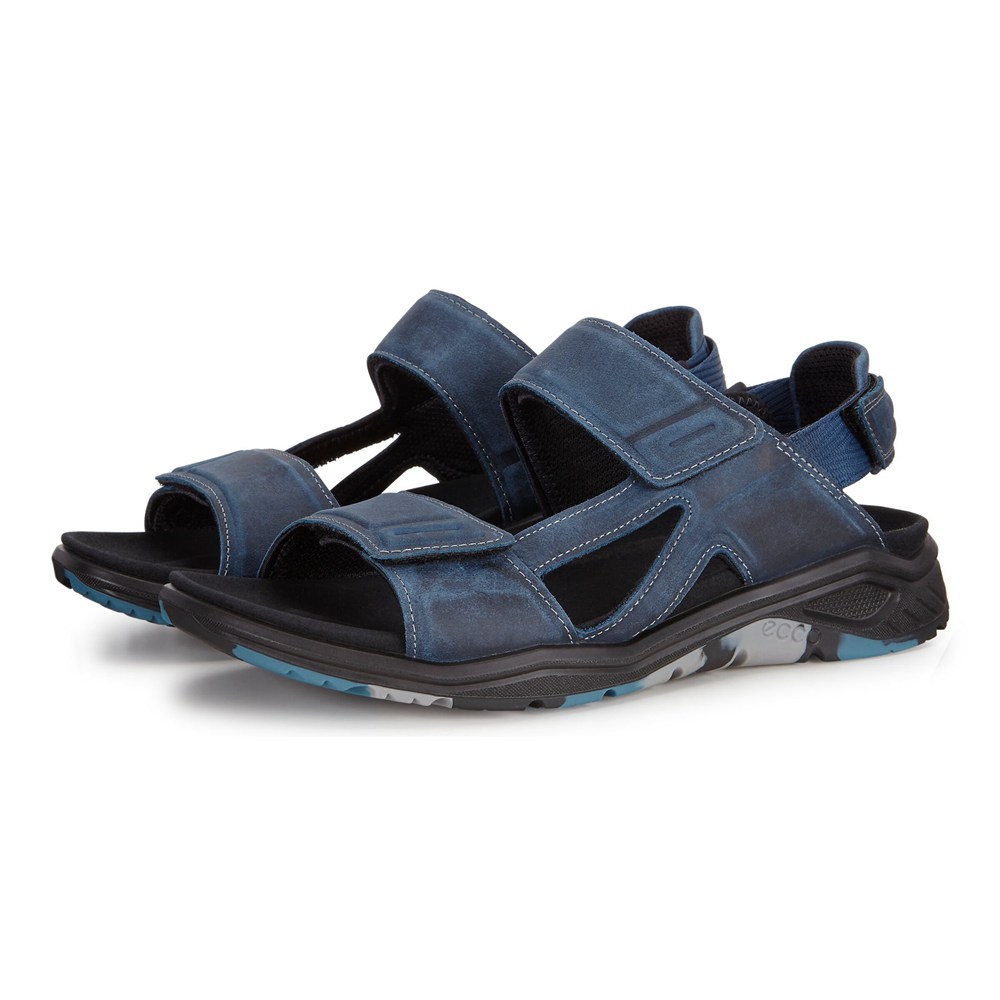 ECCO Mens Sandals Navy - X-Trinsic Flat - DWU-408731